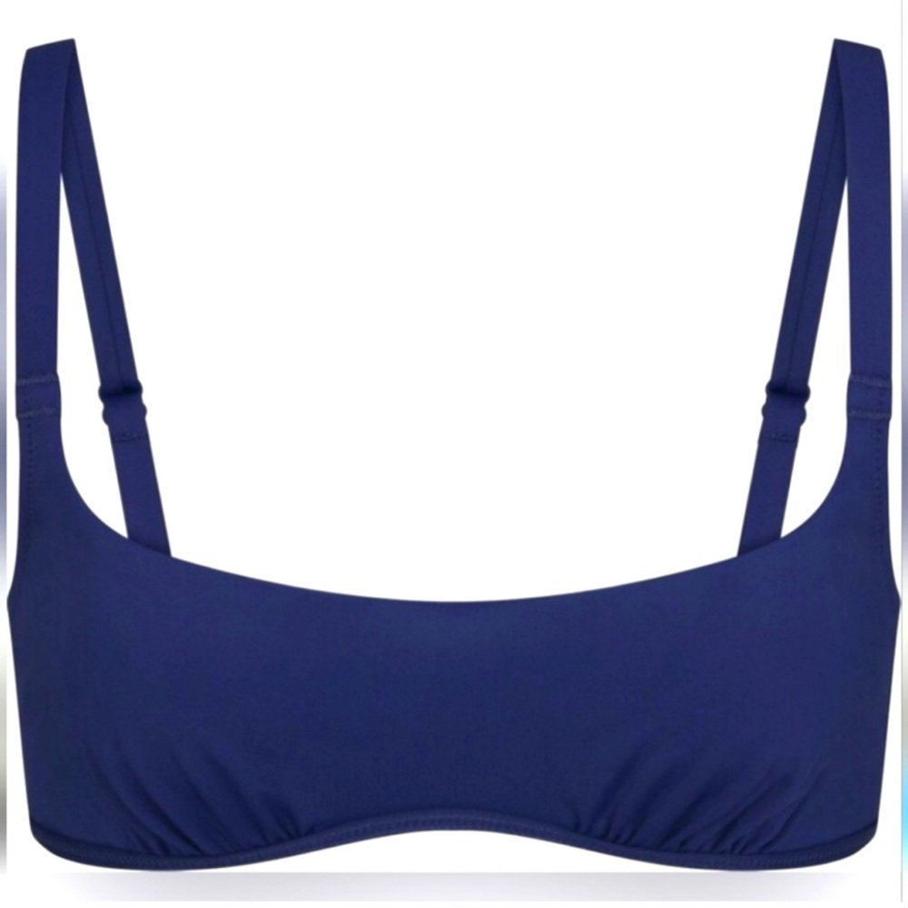 NWT SKIMS Ruched Underwire Sculpting Bikini Top 3x
